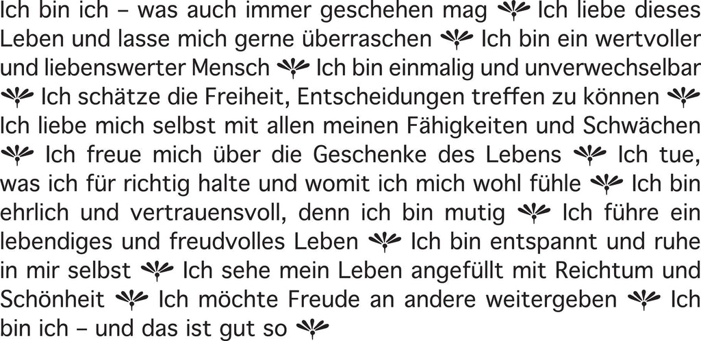 Wortlichtkerze Leuchtende Gedanken - für mich