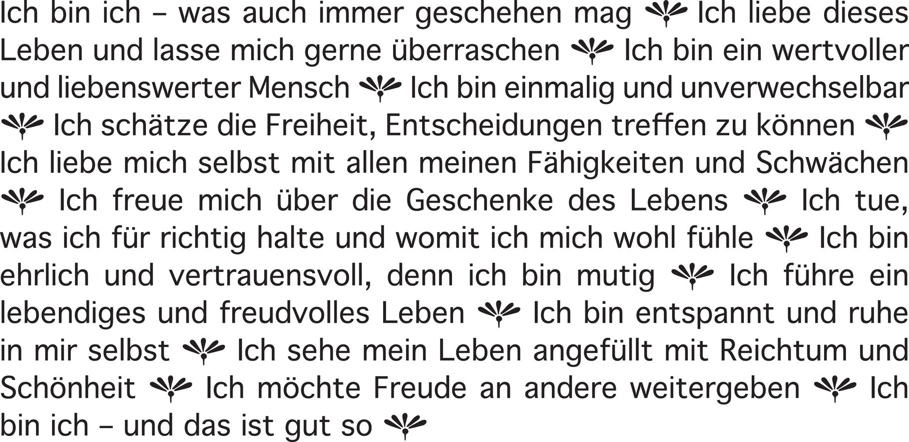 Wortlichtkerze Leuchtende Gedanken - für mich