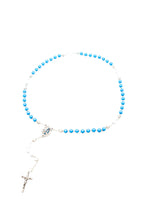 Rosenkranz Lourdes Silber