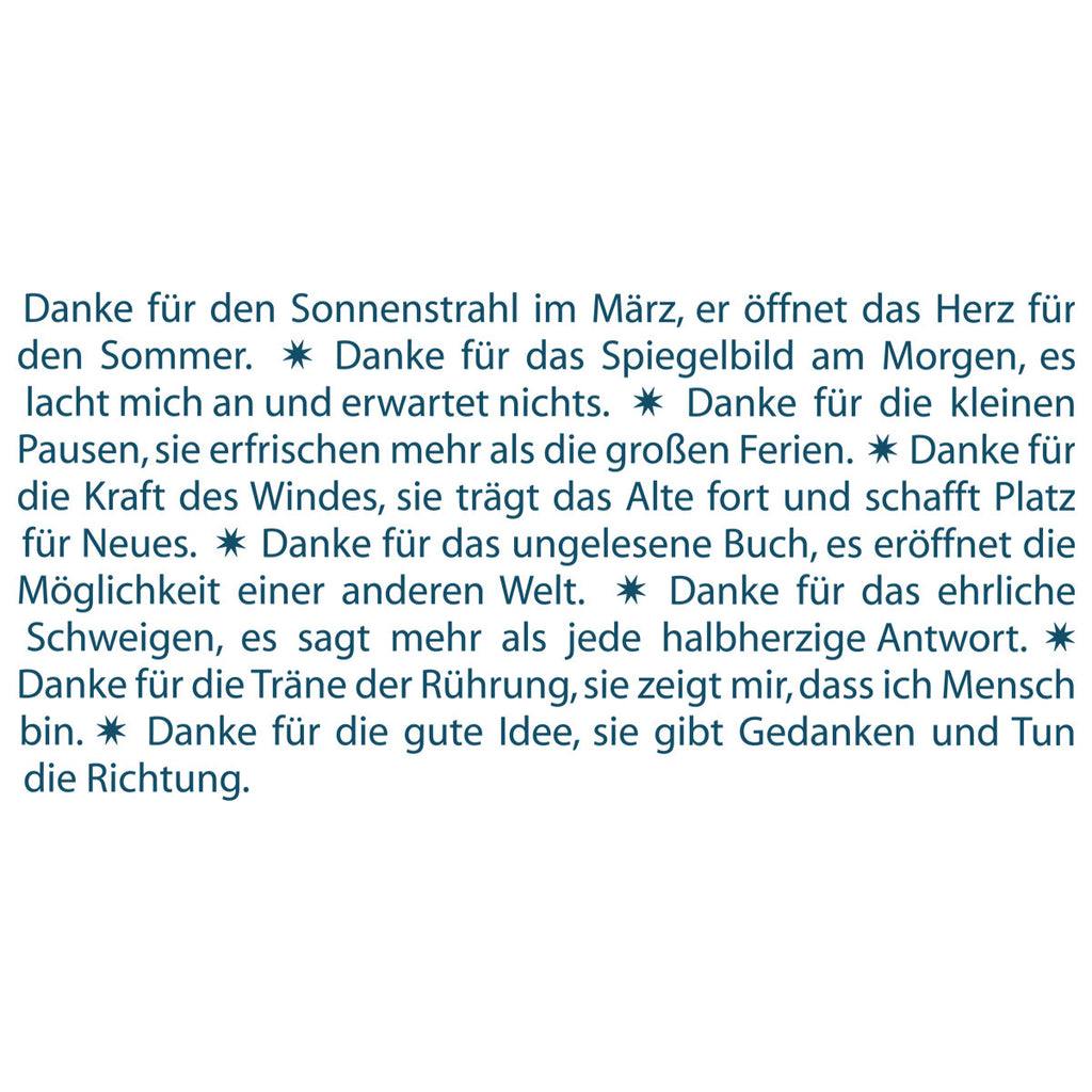 Wortlichtkerze Danke für...