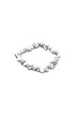 Splitterarmband Weisser Jaspis