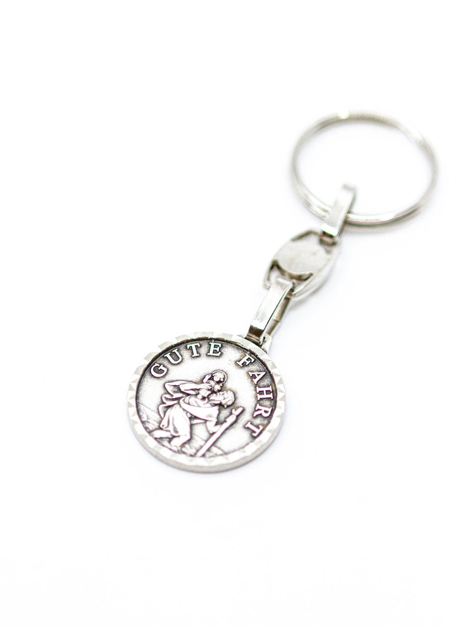 Schlüsselanhänger Christophorus Gute Fahrt (8.4cm)
