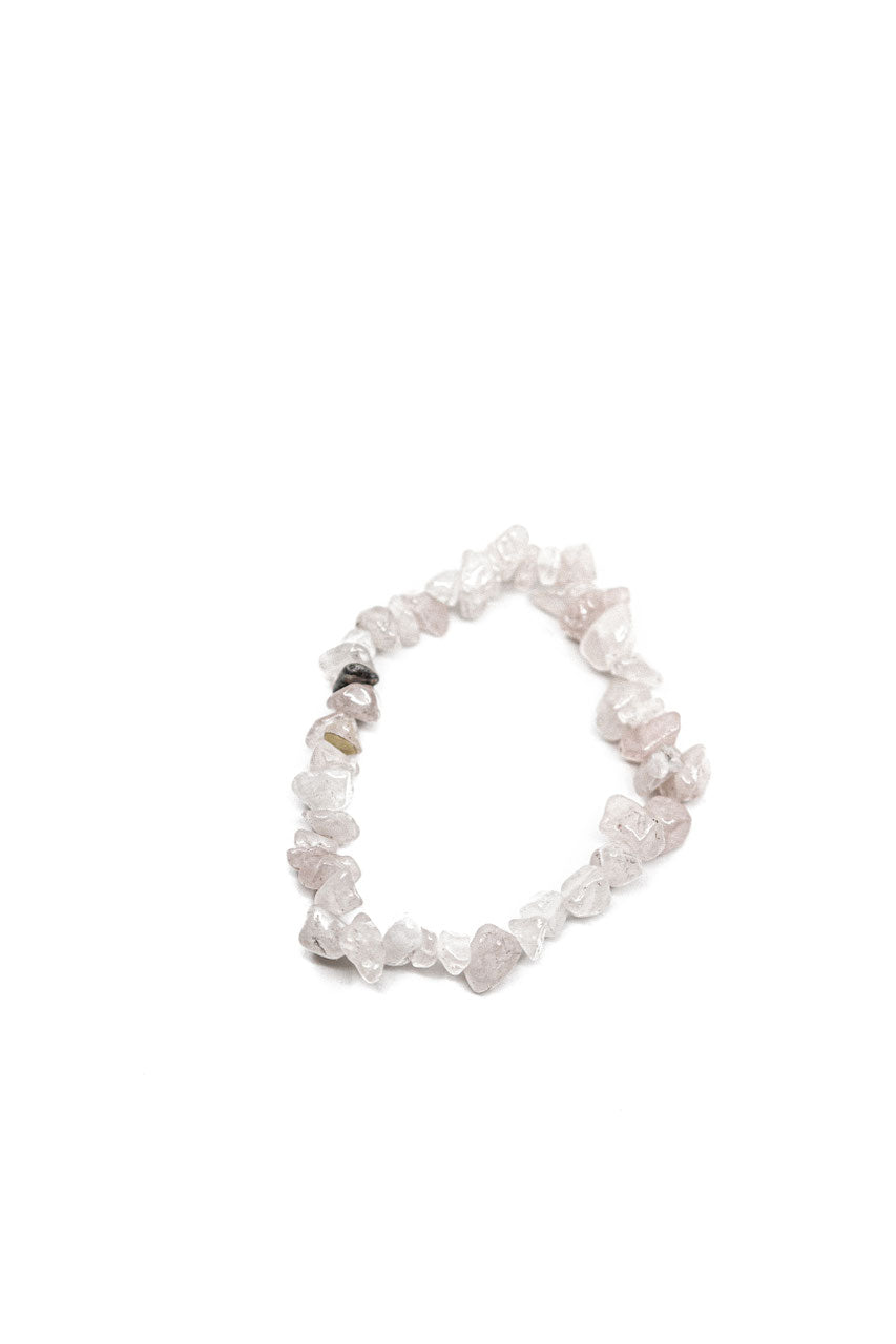 Splitterarmband Rosenquarz
