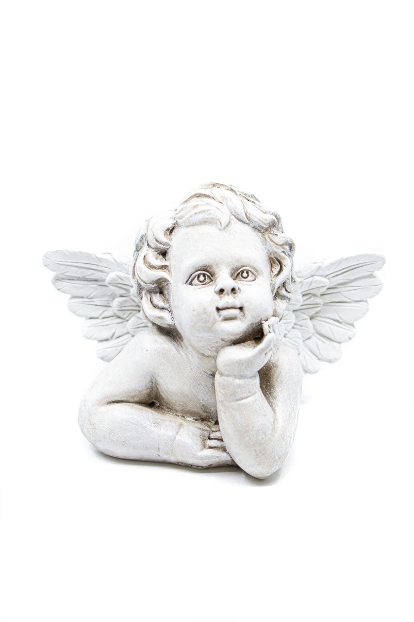 Engelfigur hellgrau – ca. 14.5cm