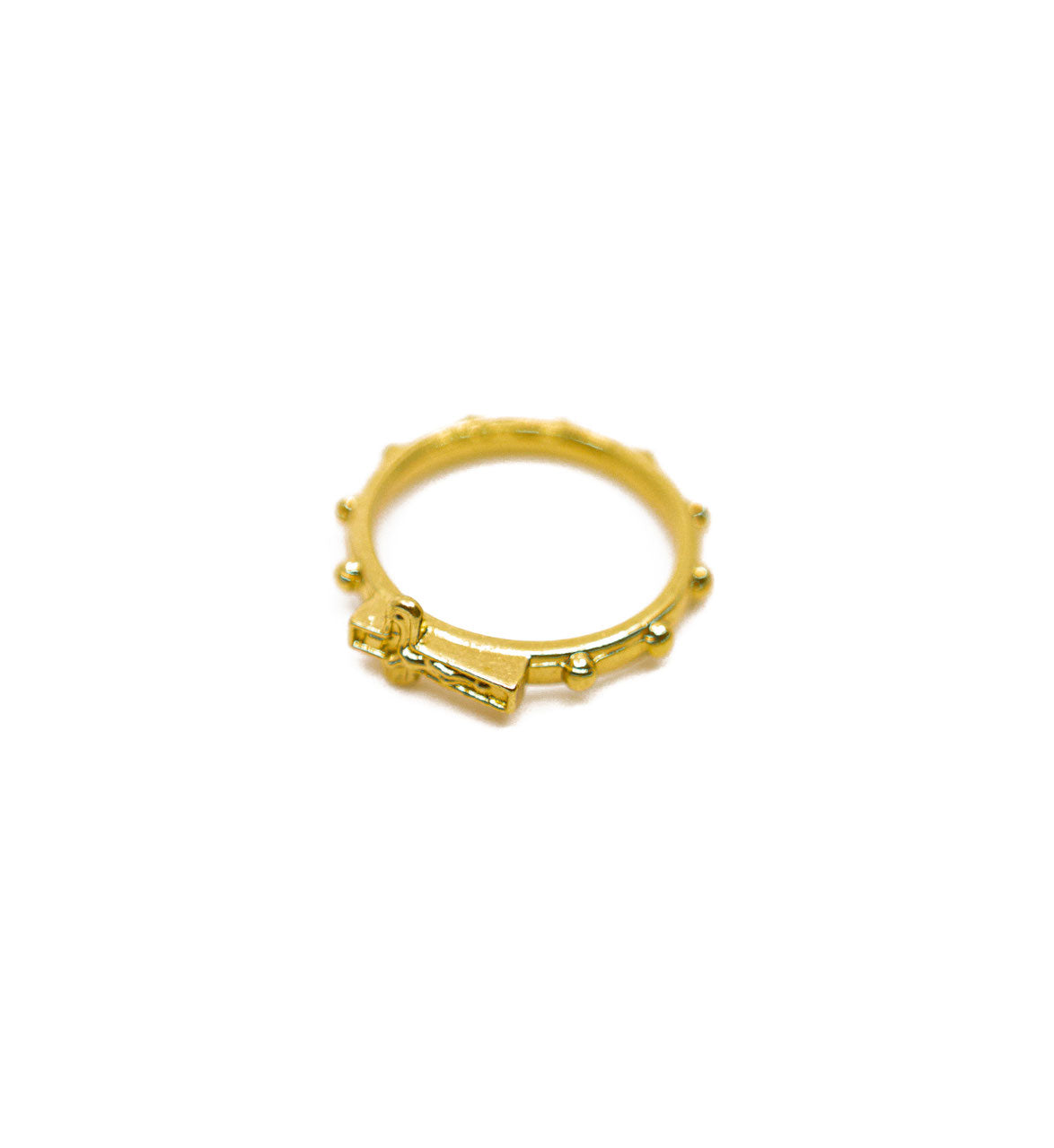 10er-Ring mit kleinem Kreuz