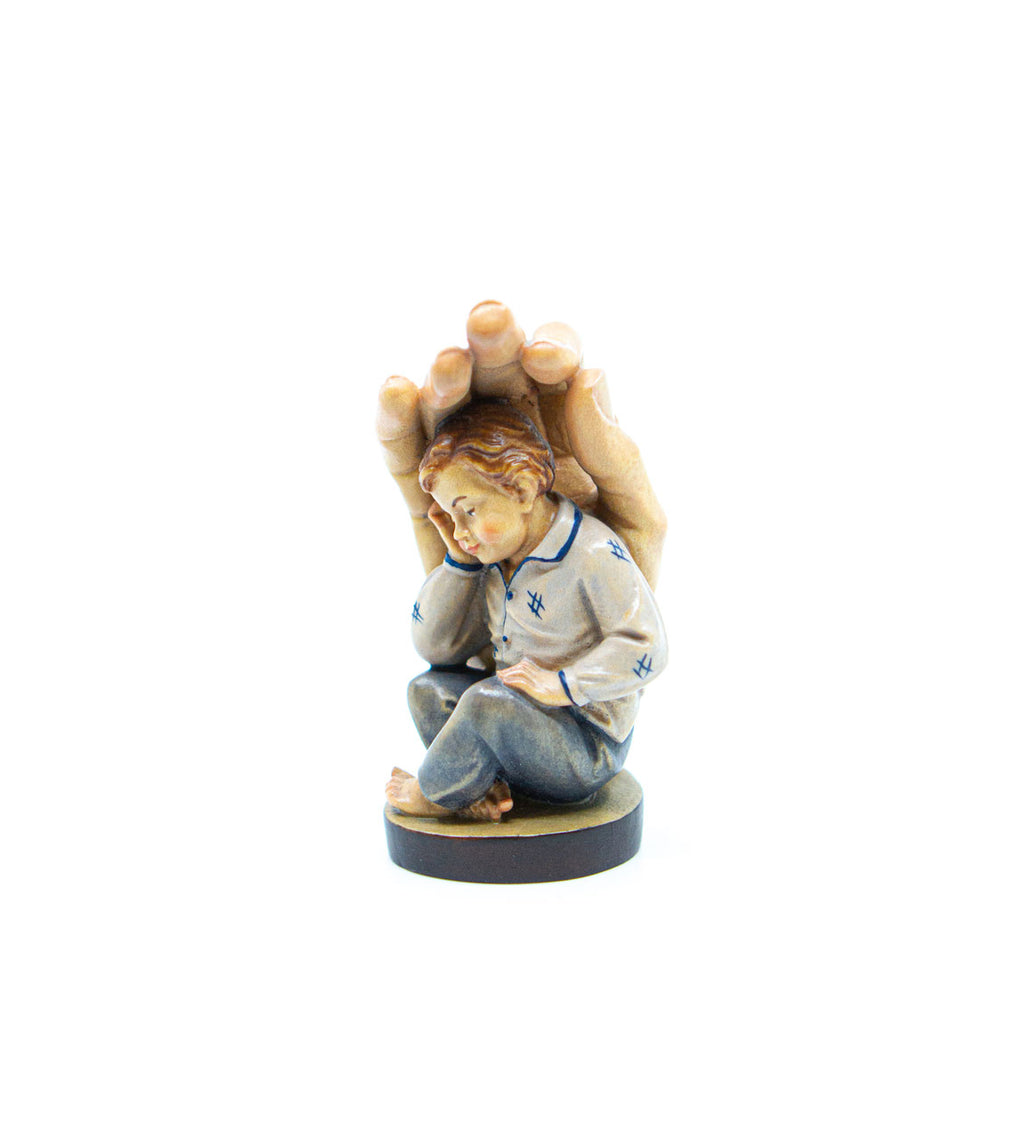 Figur Schützende Hand bemalt