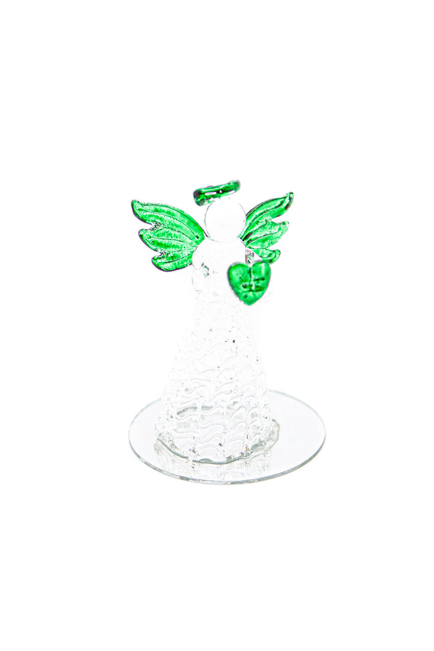 Glasengel mit Herz